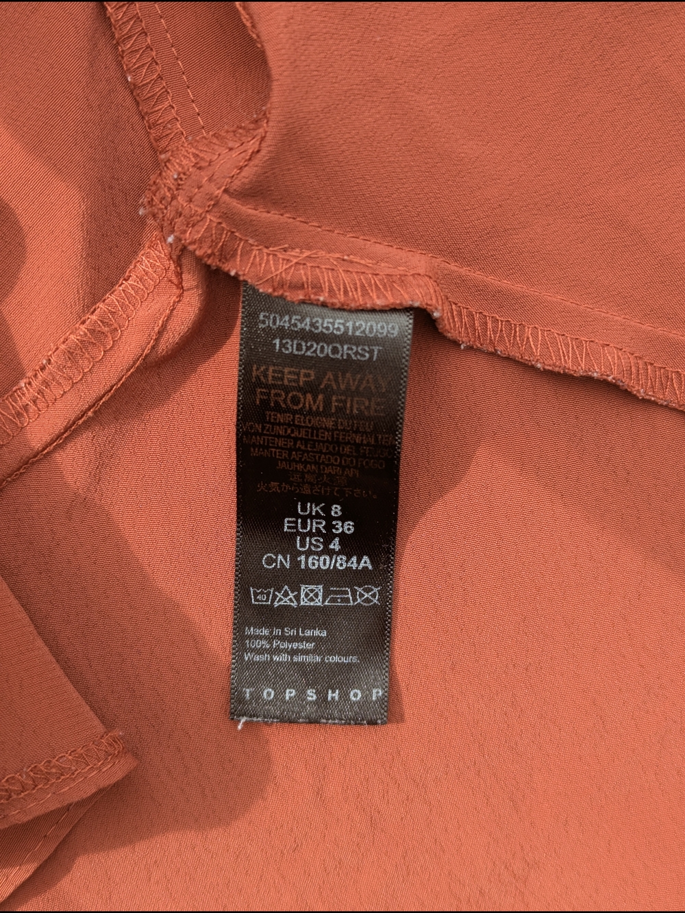 Women's Rust Ruffle Tie-Front Top - Picture 10 of 13